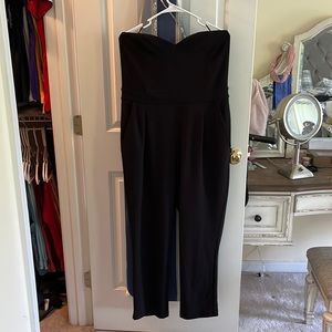 Black Strapless romper